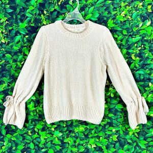 Anthropologie Cupio Cream Crew Neck Sweater